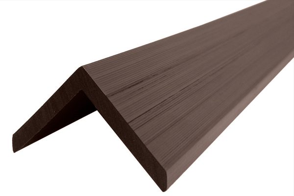 Уголок ДПК 50*50*4000мм для вертикальной стеновой панели NauticPrime Co-Extrusion, цвет Венге