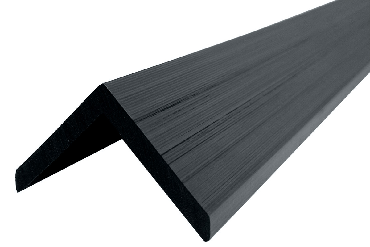 Уголок ДПК 50*50*3000мм для вертикальной стеновой панели NauticPrime Co-Extrusion, цвет Тёмно-серый Уголок ДПК 50*50*3000мм для вертикальной стеновой панели NauticPrime Co-Extrusion, цвет Тёмно-серый