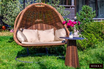 MOKKA МАЙОРКА / MAJORCA подвесное кресло двухместное, цвет капучино