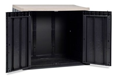 Ящик пластиковый TOOMAX STORA WAY PLUS XL 1270л, антрацит/светло-серый