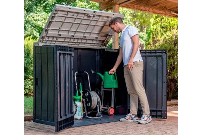 Ящик пластиковый TOOMAX STORA WAY PLUS XL 1270л, антрацит/светло-серый