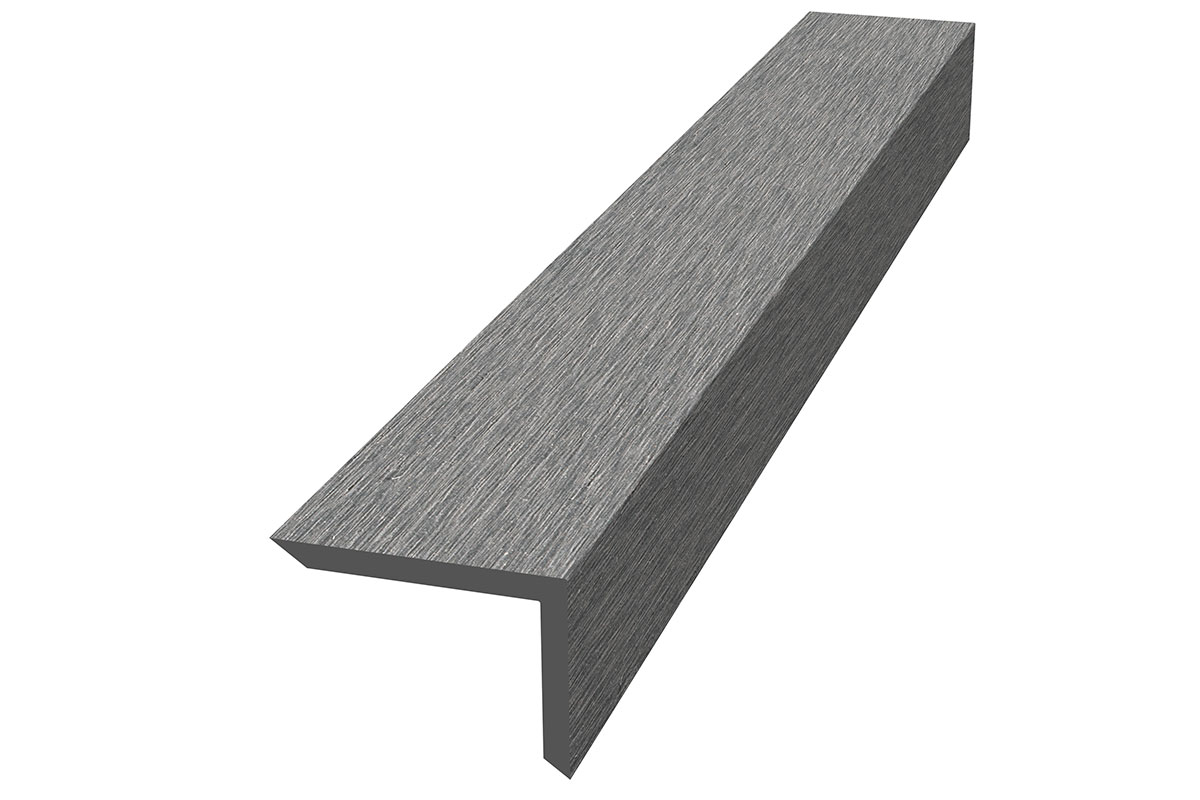 Уголок ДПК для террасной доски NauticPrime, 60*40*2900мм, темно-серый Уголок ДПК для террасной доски NauticPrime, 60*40*2900мм, темно-серый