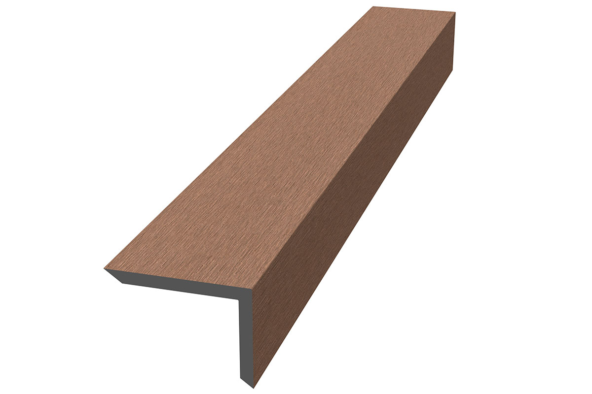 Уголок ДПК для террасной доски NauticPrime, 60*40*2900мм, кедр Уголок ДПК для террасной доски NauticPrime, 60*40*2900мм, кедр