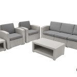 Комплект мебели Раттан Премиум 5 / Rattan Premium 5, серый, NEW