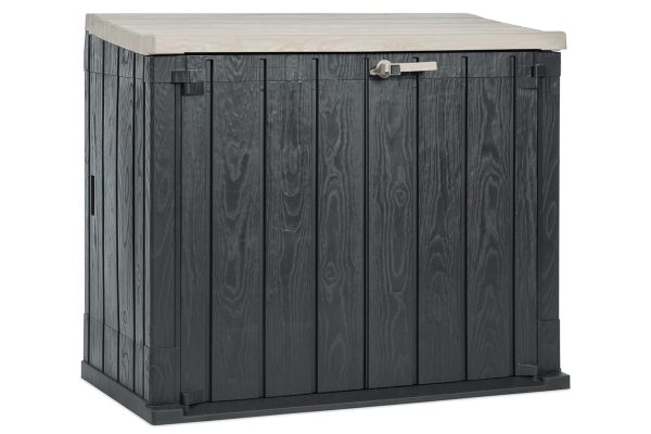 Ящик пластиковый TOOMAX Wood Style 842л АНТРАЦИТ/ТЁПЛО-СЕРЫЙ