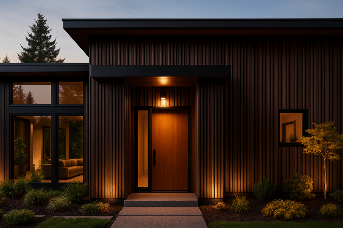 Фасадная реечная панель ДПК Holzhof Eco 219*26*3000мм, венге