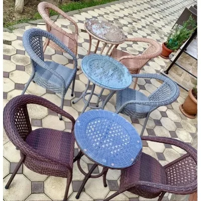 Комплект садовой мебели DECO 2 с круглым столом 7034П шоколад