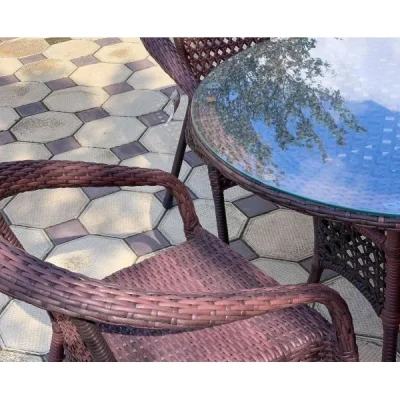 Комплект садовой мебели DECO 4 с круглым столом 7034П шоколад — изображение 5
