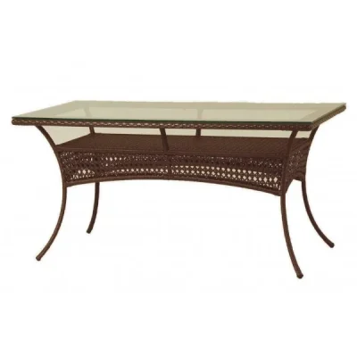 Стол садовый обеденный DECO 1400 см 7034П Шоколад