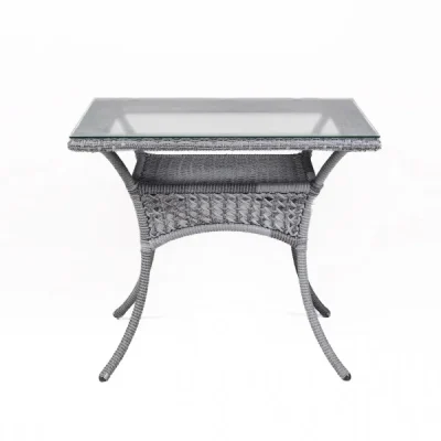 Стол садовый обеденный квадратный DECO 90x90 5045П Серый — изображение 4