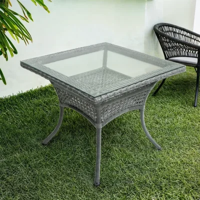 Стол садовый обеденный квадратный DECO 90x90 5045П Серый — изображение 6