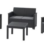 Комплект мебели "Emma 2 seater"(2х местный диван, 2 кресла, столик), графит