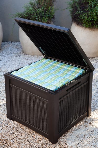 Столик-сундук Cube Rattan 208L, коричневый