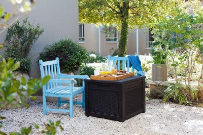 Столик-сундук Cube Rattan 208L, коричневый