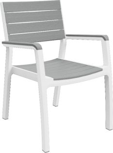 Стул Harmony Armchair, белый/серый