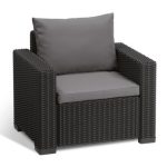 Набор уличной мебели (два кресла) California 2 chairs, графит
