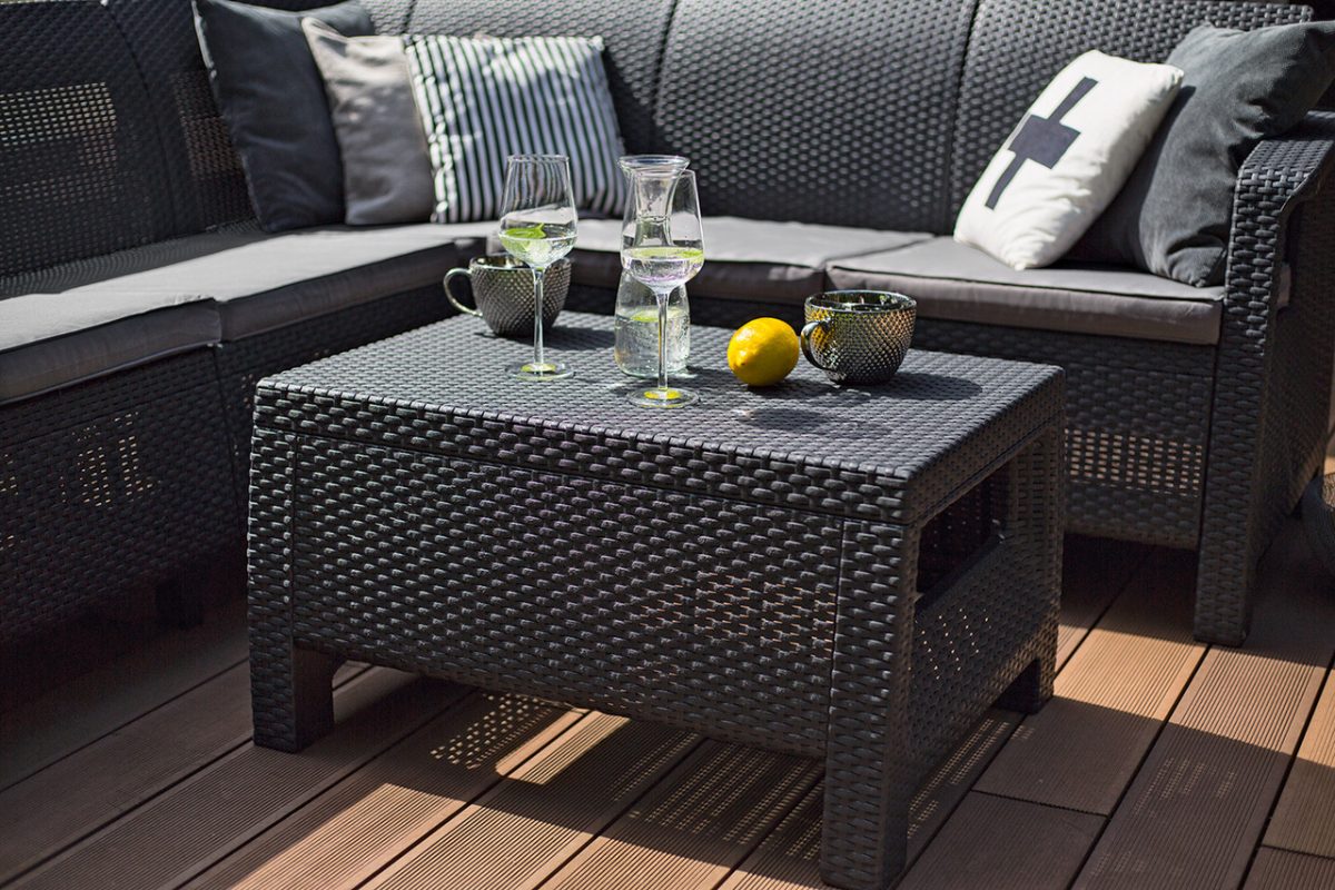 Столик журнальный Corfu Table, графит