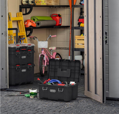 Ящик для инструментов Keter Stack'N'Roll Tool Box, черный/красный