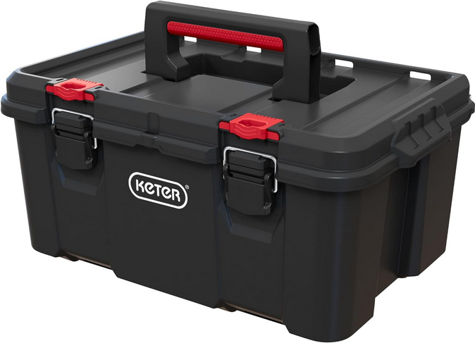 Ящик для инструментов Keter Stack'N'Roll Tool Box, черный/красный Ящик для инструментов Keter Stack'N'Roll Tool Box, черный/красный