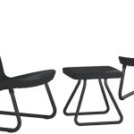 Набор уличной мебели (2 кресла, столик) Rio Patio set, графит