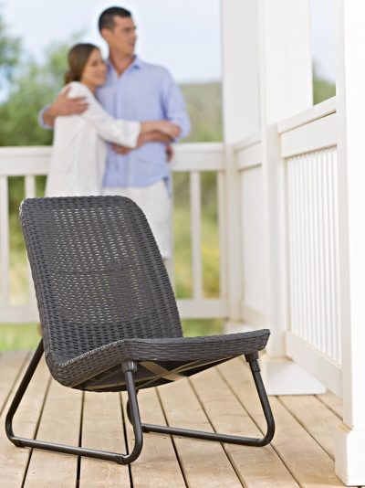 Набор уличной мебели (2 кресла, столик) Rio Patio set, графит