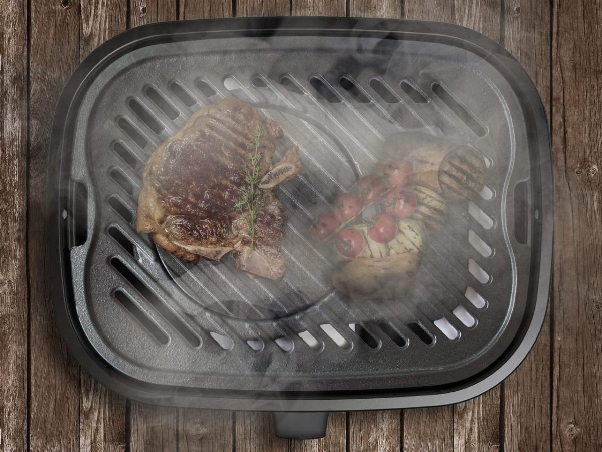 Гриль газовый портативный Sahara Mini BBQ, кремовый