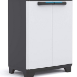 Низкий шкаф Keter Linear, черный / серый