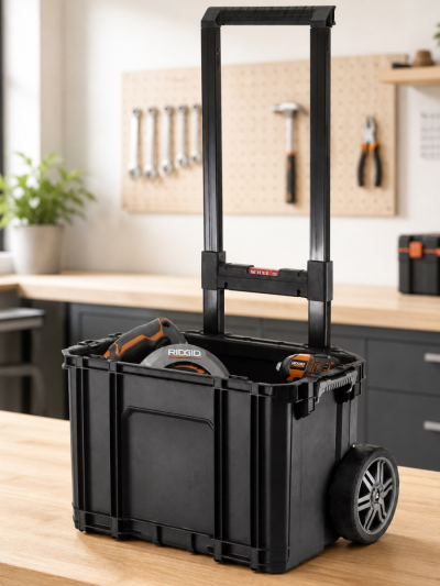 Ящик для инструментов Keter Stack'N'Roll Mobile Cart, черный/красный