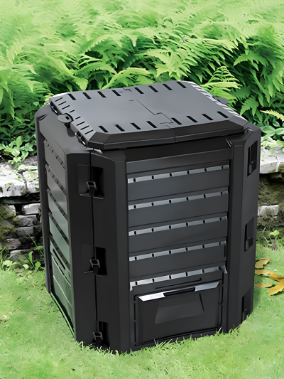 Компостер садовый Compogreen 380л, черный