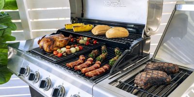 Гриль газовый Nexgrill Gourmet Plus 5B + SSB, черный