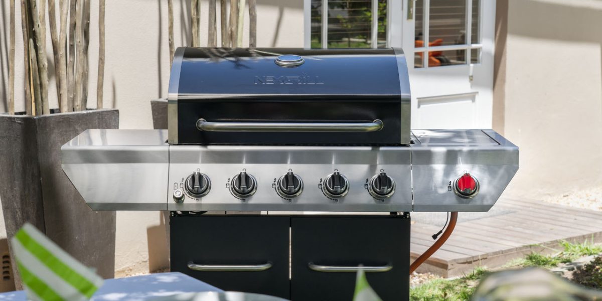 Гриль газовый Nexgrill Gourmet Plus 5B + SSB, черный