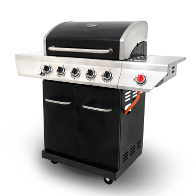 Гриль газовый Nexgrill Gourmet Plus 5B + SSB, черный