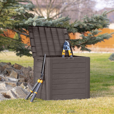 Сундук садовый Woodebox 140л, коричневый