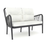 Диван двухместный уличный Gala Sofa, антрацит