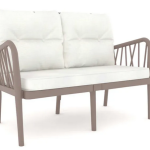 Диван двухместный уличный Gala Sofa, капучино