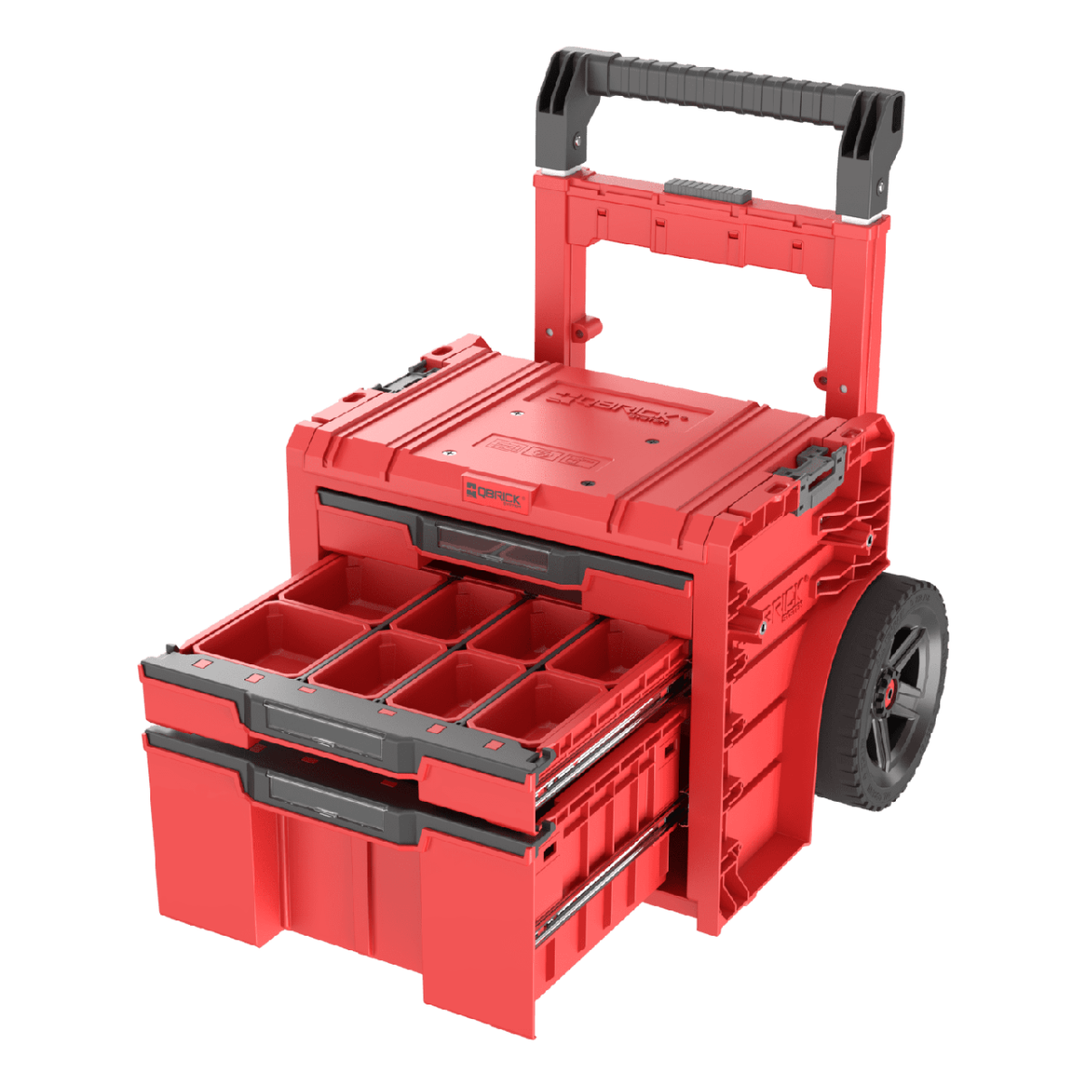 Ящик для инструментов Qbrick System PRO Cart 2.0 Plus Drawer 3 RED Ultra HD Custom, красный