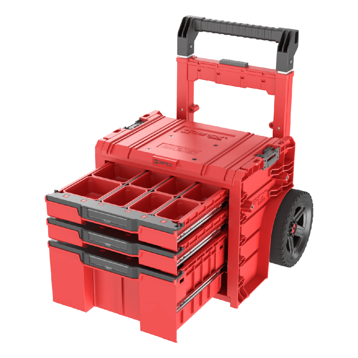 Ящик для инструментов Qbrick System PRO Cart 2.0 Plus Drawer 3 RED Ultra HD Custom, красный