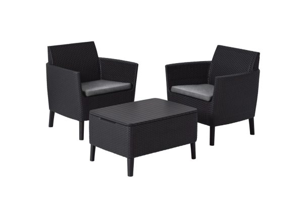 Комплект мебели Salemo Balcony Set, коричневый