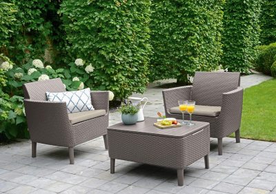Комплект мебели Salemo Balcony Set, коричневый