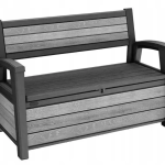 Скамейка садовая пластиковая Deco Bench, серый