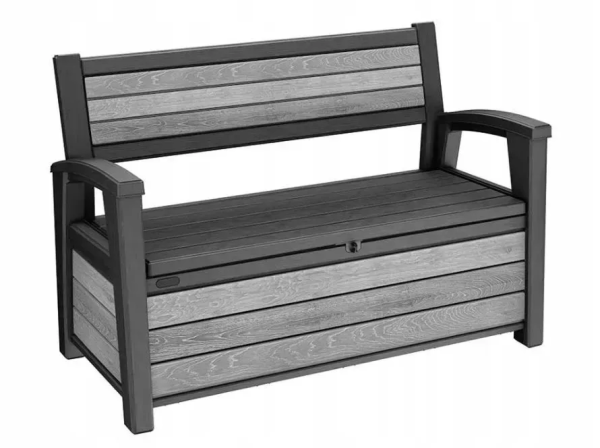 Скамейка садовая пластиковая Deco Bench, серый