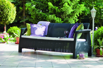 Диван Keter Corfu Love Seat Max (Корфу Лав Сит Макс), коричневый