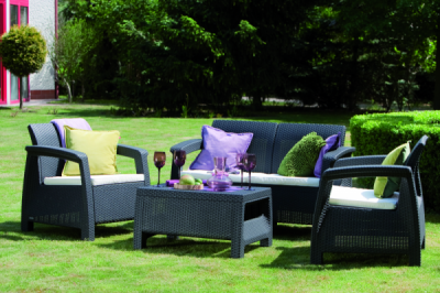 Комплект мебели Keter Corfu Set (Корфу Сэт), графит