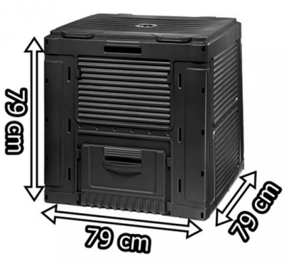 Компостер Keter E-Composter с базой, черный