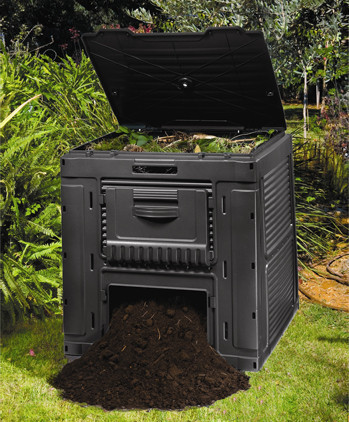 Компостер Keter E-Composter с базой, черный