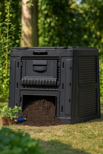 Компостер Keter E-Composter с базой, черный