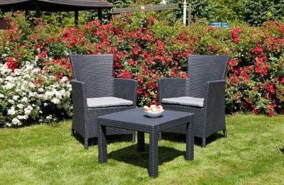 Комплект мебели Rosario balcony set (Розарио Сэт), графит