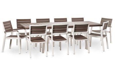 Стол раскладной Harmony extend table Keter, белый/капучино