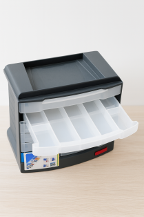 Органайзер Curver Drawer Cabinet, черный/прозрачный