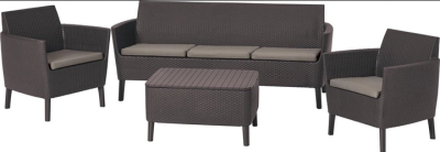 Комплект мебели Salemo 3-sofa set (Салемо), коричневый